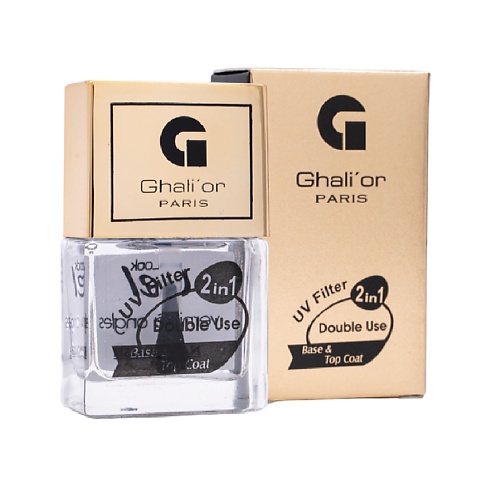 GHALI' OR Лак для ногтей с витамином В и С Double Use Матовое бесцветное покрытие 11.0 kapous матовое защитное покрытие lagel 15
