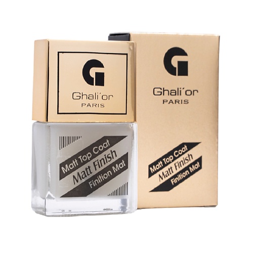 GHALI' OR Лак для ногтей с витамином В Matt Top Coat Матовое бесцветное покрытие 11.0 kapous матовое защитное покрытие lagel 15