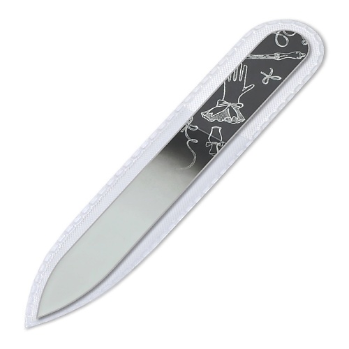 ZWINGER Пилка для ногтей стеклянная, 90 мм zwinger пилка для ногтей стеклянная с ручной росписью и стразами