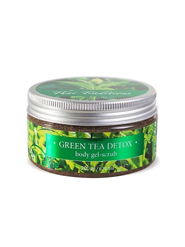 THAI TRADITIONS Скраб для тела скраб-гель пилинг подтягивающий антицеллюлитный Зеленый Чай Детокс 200.0 zalla скраб для тела зеленый чай и алое вера 250 0