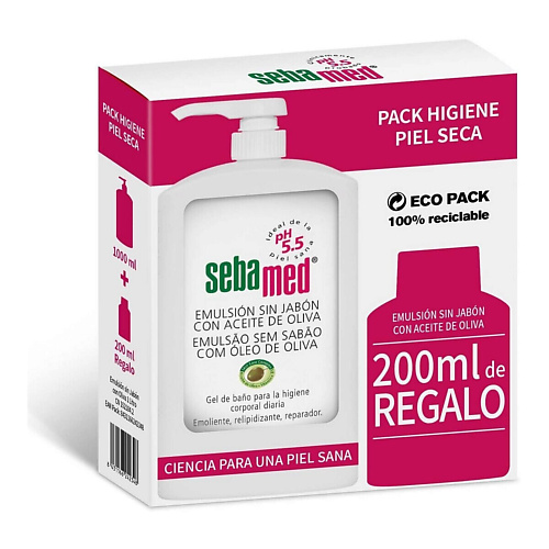 фото Sebamed набор: эмульсия для очищения сухой кожи с маслом оливы 1200.0