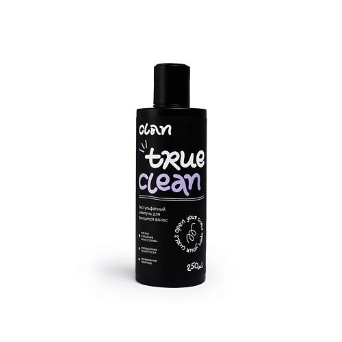 CLAN Шампунь для кудрявых и вьющихся волос TRUE CLEAN 250.0 sowell сухой шампунь для волос clean