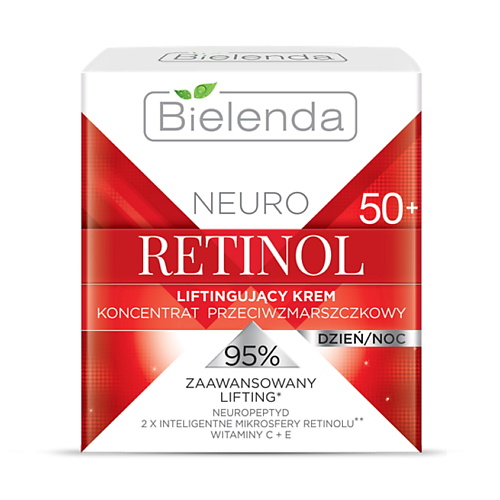 Крем для лица BIELENDA Крем для лица против морщин NEURO RETINOL омолаживающая сыворотка bielenda neuro retinol 30 мл
