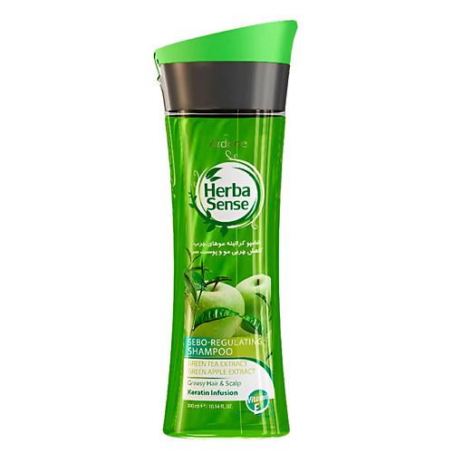 HERBASENSE Шампунь для волос ARDENE KERATIN GREEN TEA GREEN APPLE 300.0 uso paris mint green apple 50