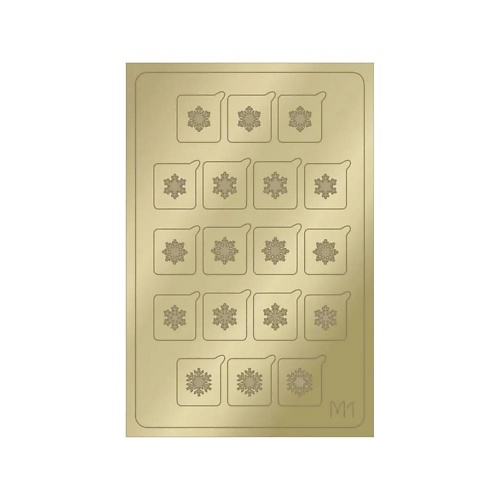 Наклейки для ногтей AEROPUFFING Металлизированные наклейки Metallic Stickers №M01 Gold