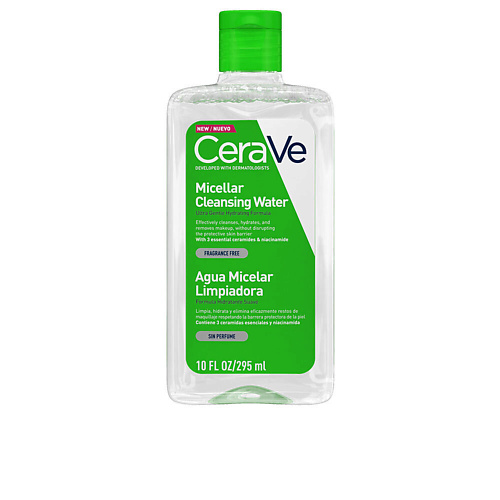CERAVE Увлажняющая очищающая мицеллярная вода с церамидами для снятия макияжа для всех типов кожи 295.0 ольга ромашко крем увлажняющий дневной молекулярный для всех типов кожи 50