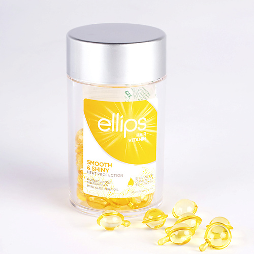 ELLIPS Hair Vitamin Smooth & Shiny Масло для питания тонких волос 50.0