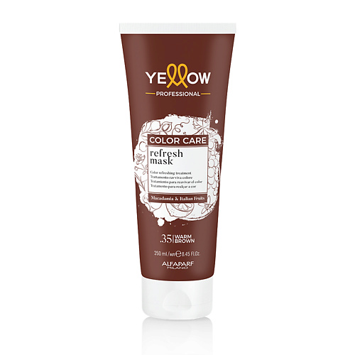 Маска оттеночная YELLOW Пигментированная маска YE COLOR CARE REFRESH MASK