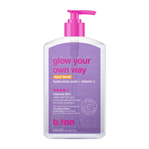 B.TAN Гель-автозагар glow your own way next level self tan gel 473.0 паста с матовым эффектом style your self