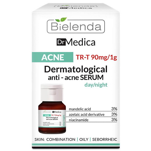 Сыворотка для лица BIELENDA Сыворотка для лица против акне DR MEDICA ACN уход за кожей лица bielenda сыворотка для лица dr medica acne