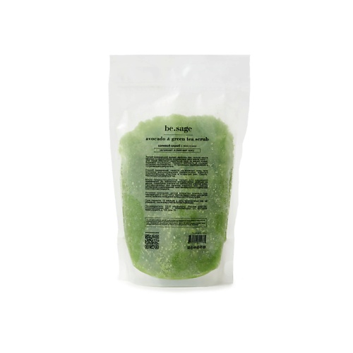 BE.SAGE Натуральный солевой скраб для тела с маслами Авокадо 500.0 greenideal скраб для тела c ванилью натуральный 300