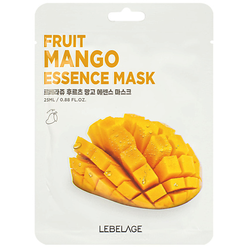 Маска для лица LEBELAGE Тканевая маска для лица с экстрактом манго уход за лицом todomoda маска для лица с экстрактом манго укрепляющая