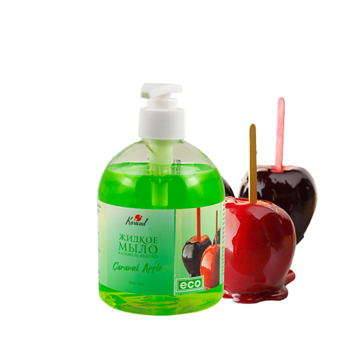 KARISAD Жидкое мыло для рук и тела парфюмированное яблоко в карамели 500.0 нежный лён жидкое мыло яблоко 500 0