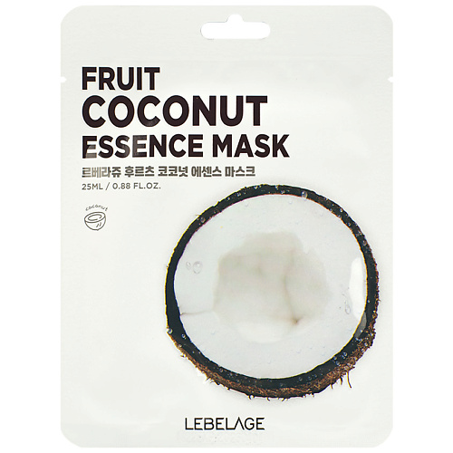 LEBELAGE Тканевая маска для лица с экстрактом кокоса 25.0 MPL308919 - фото 1