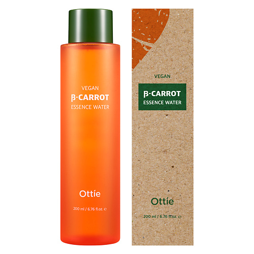 OTTIE Тонер-эссенция на основе гидролата органической моркови OTTIE Vegan Beta-Carrot Essence Water 200.0 skinfood крем для лица carrot carotene с экстрактом и маслом моркови выравнивающий тон кожи 70 0