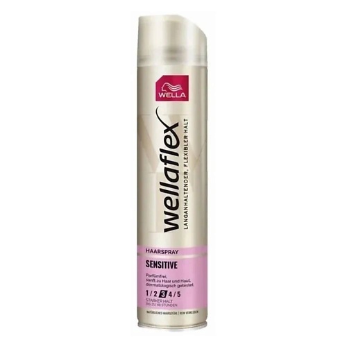 WELLA Лак для волос Wellaflex для чувствительной кожи головы сильная фиксаци 250.0 wella лак для волос для чувствительной кожи головы сильная фиксация wellaflex