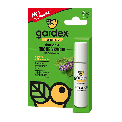 GARDEX Family Бальзам после укусов роликовый 7.0 бальзам для тела jully bee после укусов насекомых лечебный с цитронеллой 25 мл