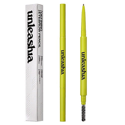 Карандаш для бровей UNLEASHIA Shaper Defining Eyebrow Pencil Ультратонкий автоматический карандаш для бровей ультратонкий карандаш для бровей стойкая водостойкая двухсторонняя вращающаяся ручка для бровей темно коричневая косметика 6 цветов