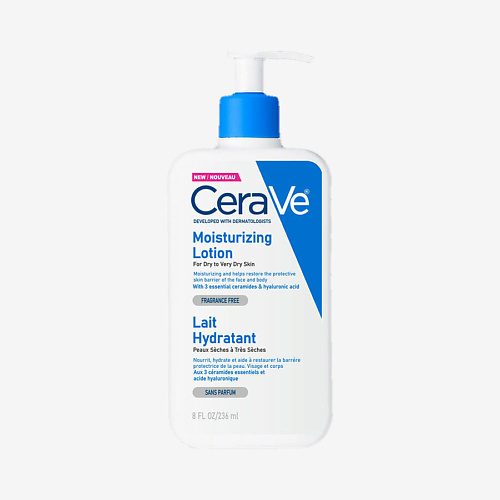 CERAVE Лосьон увлажняющий для сухой кожи с церамидами For Dry to Very Dry Skin 236.0 kosmoteros professionnel лосьон концентрат увлажняющий антисептик 200 мл