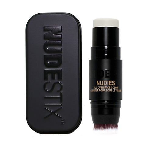 цена Хайлайтер для лица NUDESTIX Хайлайтер Nudies Glow в стике, со встроенной кисточкой для растушевки