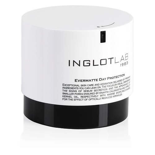 INGLOT Дневной крем для лица LAB EVERMATTE DAY PROTECTION  50.0 inglot база под макияж pore free skin makeup base 50