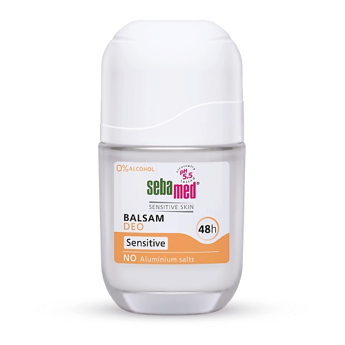 Дезодорант-ролик SEBAMED Шариковый дезодорант Roll-on Balsam Sensitive без спирта и солей аллюминия цена и фото