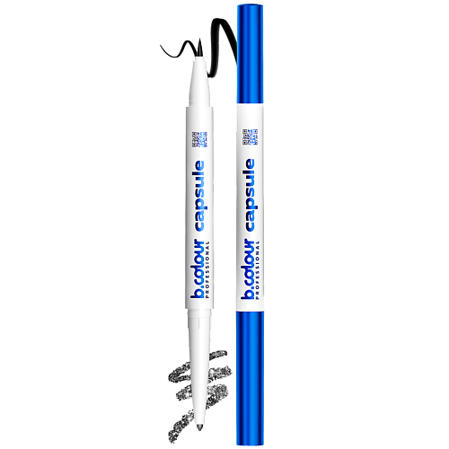 7DAYS Подводка и карандаш для глаз с шиммером 2в1 B.COLOUR PROFESSIONAL CAPSULE mac гелевый карандаш для глаз colour excess holiday colour