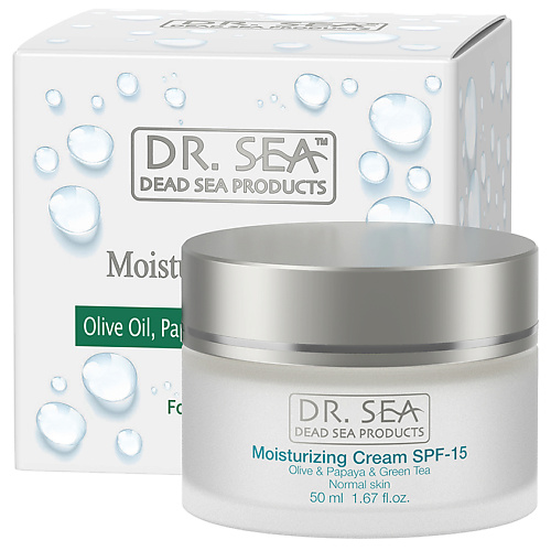 DR. SEA Крем для лица увлажняющий с маслом оливы, экстрактом папайи и зеленого чая SPF15 50.0