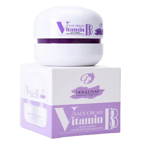 DOS LUNAS Крем для лица Витамин B3, глубокое увлажнение кожи с витаминами 50.0