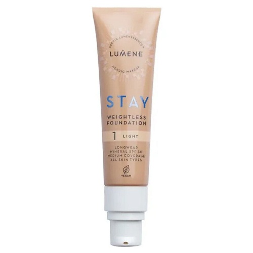 LUMENE Ухаживающий тональный крем Stay Weightless Foundation SPF 30