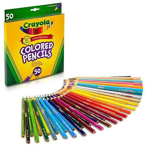 фото Crayola деревянные цветные карандаши long-lasting colored pencils