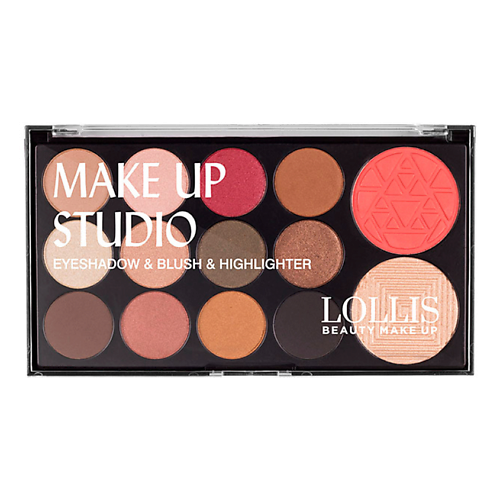 фото Lollis палетка теней для век make up studio eyeshadow & blush & highlighter 01