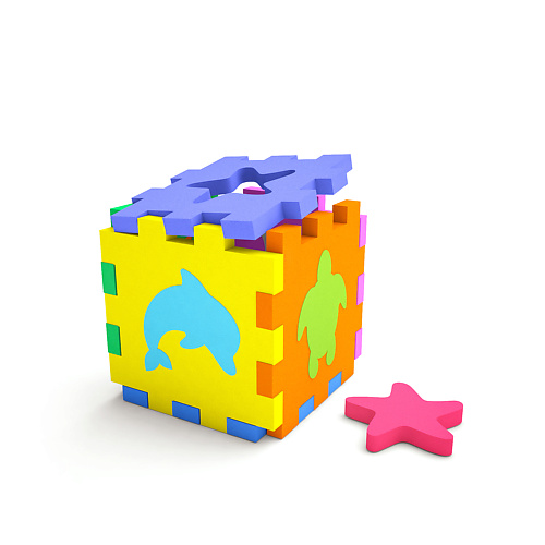 EL'BASCO Развивающая игра Кубик-сортер Подводный мир 1.0 книжный кубик азбука