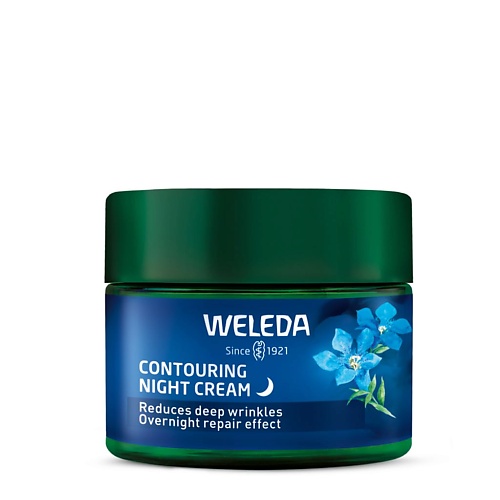 WELEDA Подтягивающий и укрепляющий ночной крем Blue Gentian & Edelweiss 40.0 ottie укрепляющий крем с гидролатом органической моркови vegan beta carrot shield cream 60