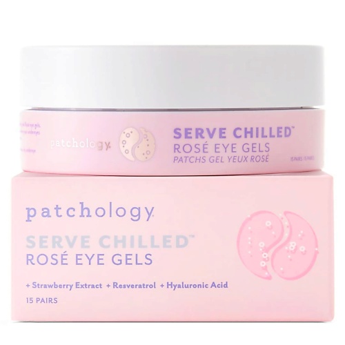 фото Patchology ультраувлажняющие тонизирующие гелевые патчи для глаз serve chilled rose 30.0