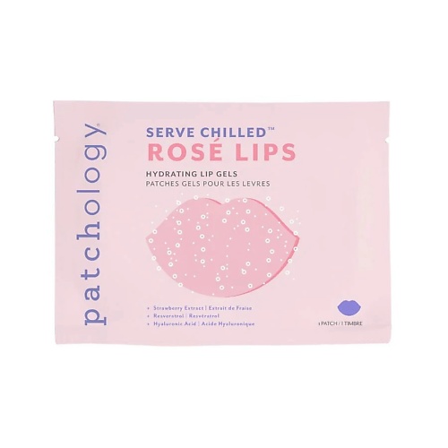 фото Patchology увлажняющие гидрогелевые патчи для губ serve chilled rose lip gels 1.0