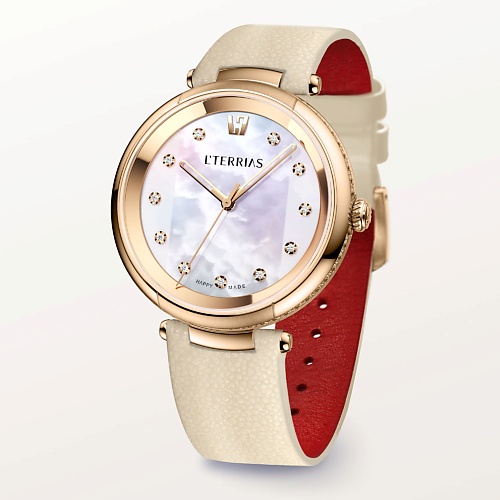 L'TERRIAS Женские часы со швейцарским механизмом на гладком ремешке zdk умные часы женские zx19
