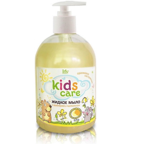 IRIS COSMETIC Мыло жидкое детское Kids Care с календулой и чистотелом 500 мл 500.0 babyid детское гель мыло для ежедневного использования для детей с рождения 0 3