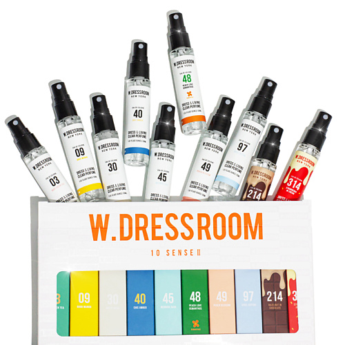 W. DRESSROOM Набор миниатюр парфюмированного спрея для одежды и дома 300.0 набор миниатюр medi peel