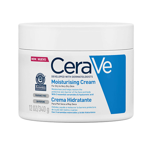 фото Cerave увлажняющий крем для очень сухой кожи moisturizing cream dry to very dry skin 340.0