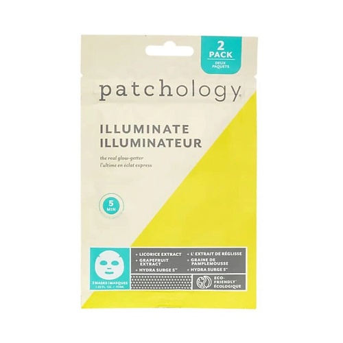 фото Patchology тканевые маски flashmasque illuminate, выравнивающие тон кожи и придающие сияние 40.0