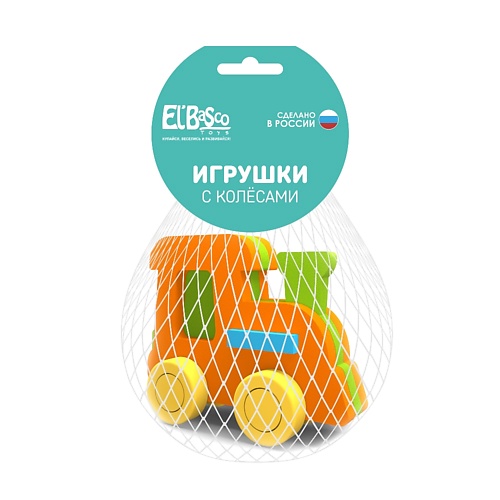 EL'BASCO Игрушка-каталка для малышей  с колесами Паровоз 1.0 паровоз и дед мороз