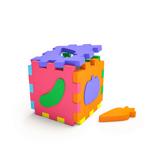 EL'BASCO Развивающая игра Кубик-сортер Овощи 1.0 три кота первые слова развивающая игра для малышей