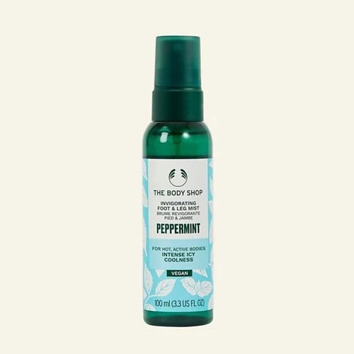 фото The body shop освежающий мятный спрей для усталых ног peppermint foot & leg 100.0