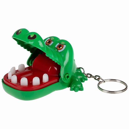 1TOY Настольная игра Крокодил мини Брелок брелок щеночки 3 х 10 см
