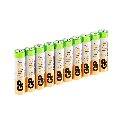 GP BATTERIES Батарейки АА пальчиковые алкалиновые Super Alkaline, набор 10 шт 10.0 пальчиковые раскраски с объемным контуром от 0 до 3 лет