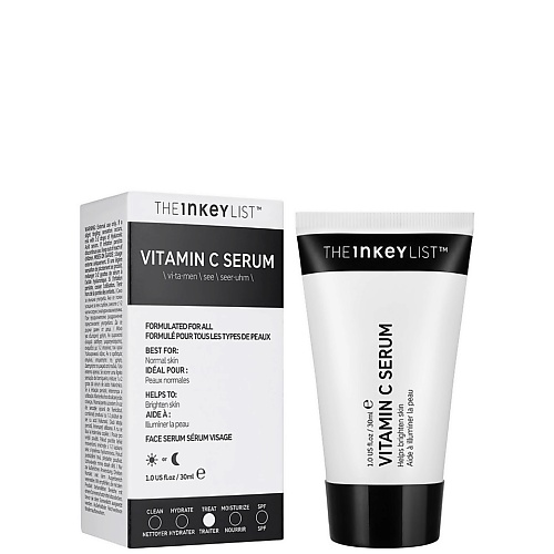 THE INKEY LIST Осветляющая и выравнивающая тон кожи сыворотка  Vitamin C Serum 30.0 ана пилинг деликатный для обновления кожи 5 58% интенсив intensive aha peel serum doux