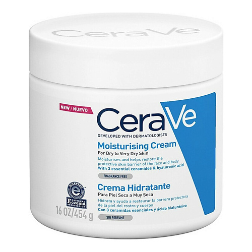 фото Cerave увлажняющий крем для очень сухой кожи moisturizing cream dry to very dry skin 454.0