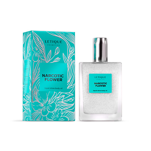 фото Letique cosmetics мерцающее парфюмированное масло для тела narcotic flower 50.0