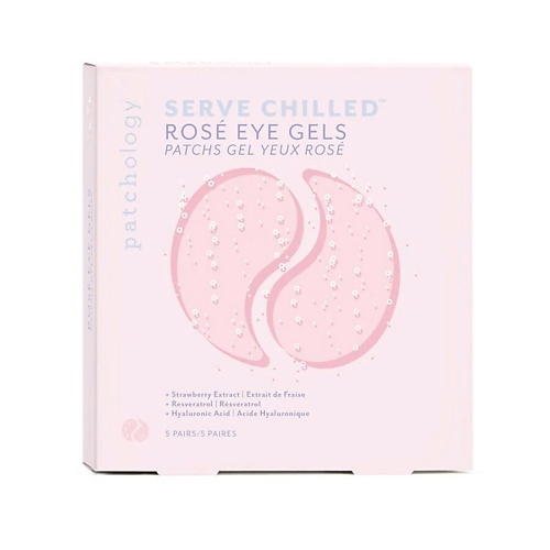 фото Patchology ультраувлажняющие тонизирующие гелевые патчи для глаз serve chilled rose 10.0